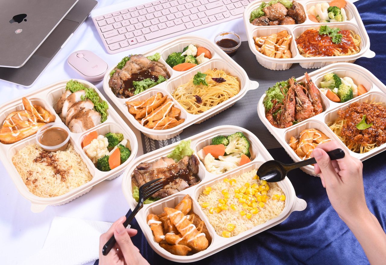 office lunch and western bento